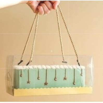 Mika Tali / Box Mika Kue Uk 22x11x8 / 22 x 11 x 8 Alas Renda ( MIKA, ALAS, DAN TALI )