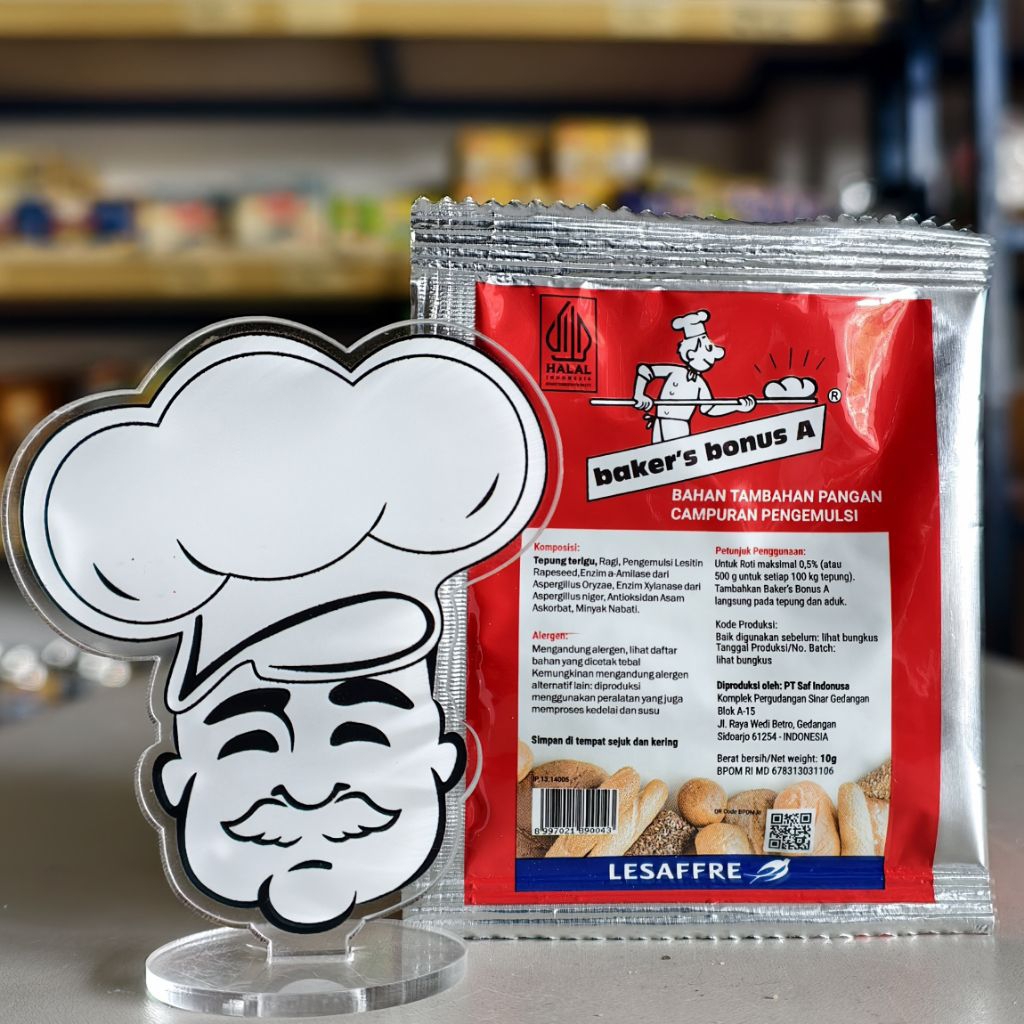 

Bakerbonus A Sachet 10Gr / Bread Improver Baker's bonus A 10Gr (Persachet)