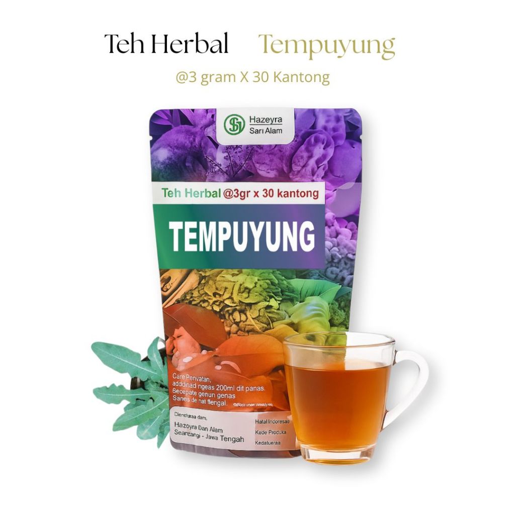 

teh herbal tempuyung isi 30pcs