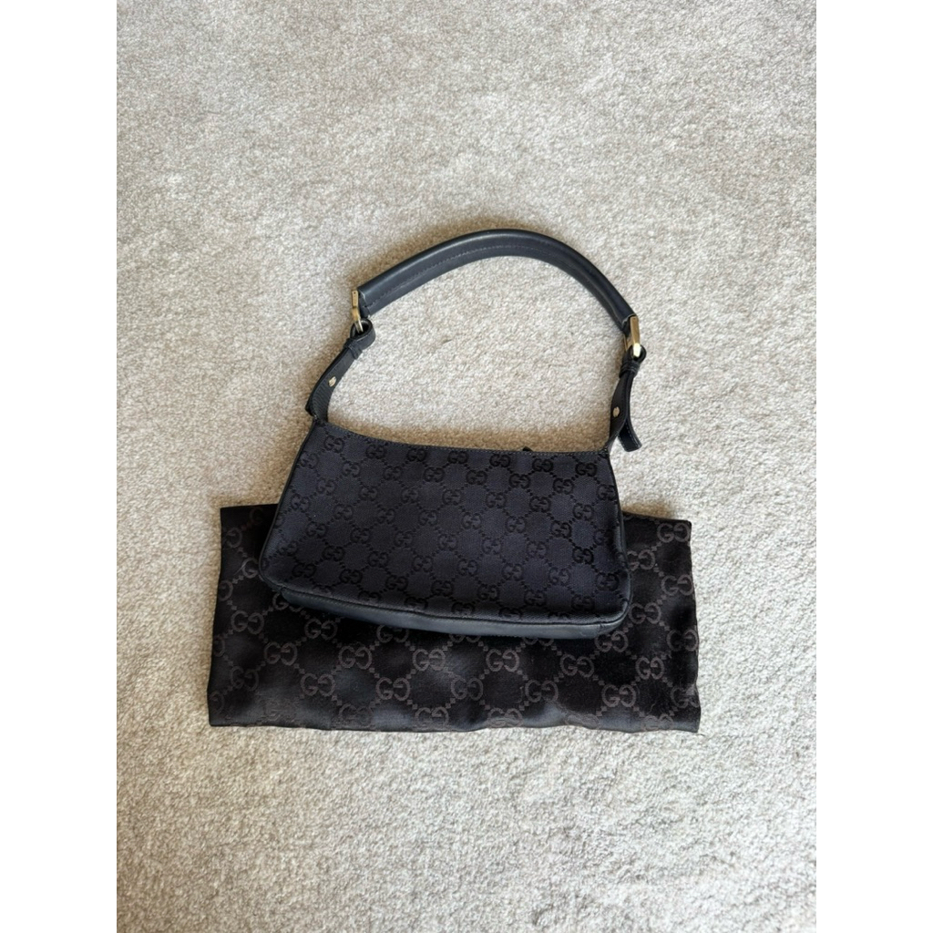 PRELOVED Gucci Vintage GG Monogram Pochette Shoulder Bag