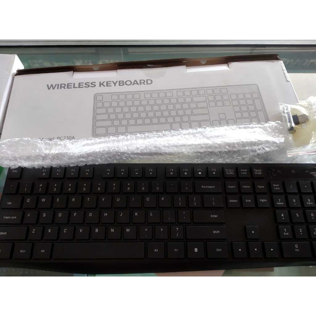 keyboard pc komputer laptop wireless lengkap baterai
