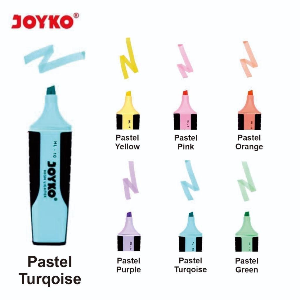 

Stabillo Highlighter Joyko HL 6~11 Pastel Color | Highlighter | Stabillo Penanda Joyko