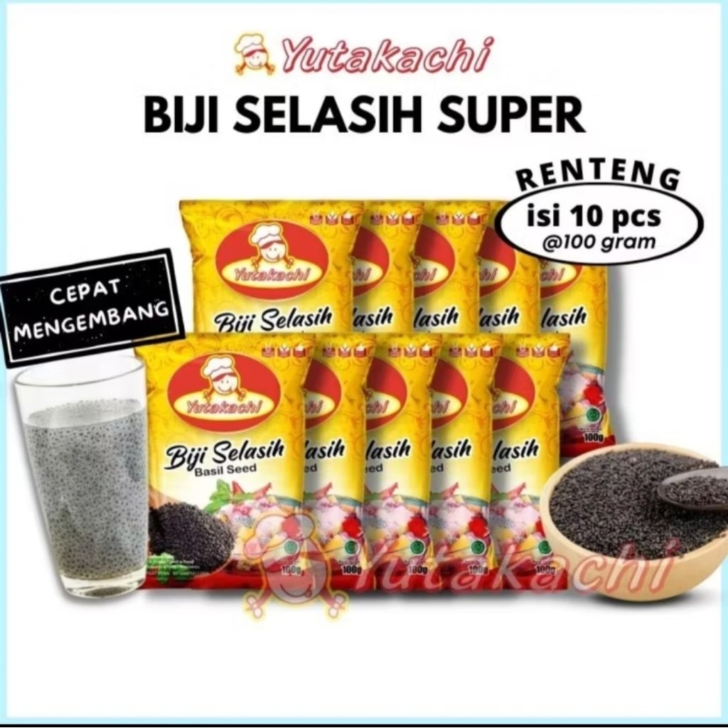 

Yukatachi Biji selasih 100gram x 10pcs / 1 renteng
