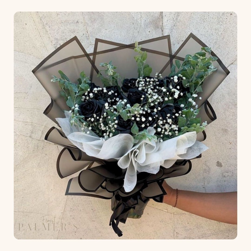 [PALMERS]bouquet black rose | buket mawar hitam hadiah untuk cowo