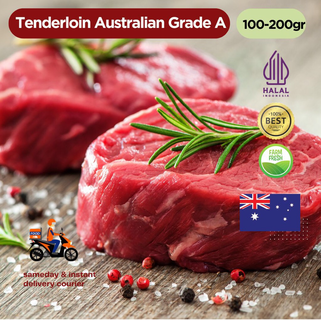 

Tenderloin Ready to Cook Steak / Steak Marinasi Siap Masak 125-200 gr HALAL