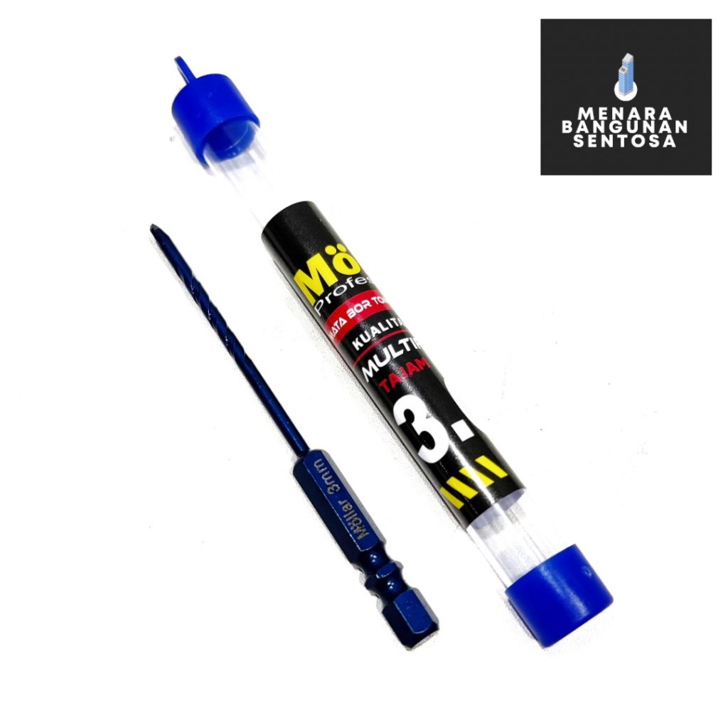 Mata Bor Tombak Asimetris Mollar 3mm - Mata Bor Kaca Tembok Granit Granite Keramik