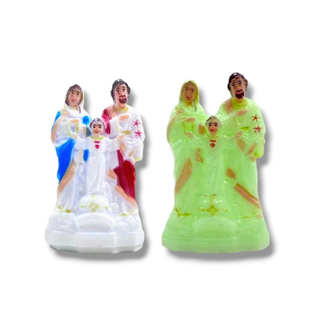 Patung Keluarga Kudus 6.5cm Fosfor/ Warna P7/24 - Patung Keluarga Kudus - Patung Mini - Patung Kelua