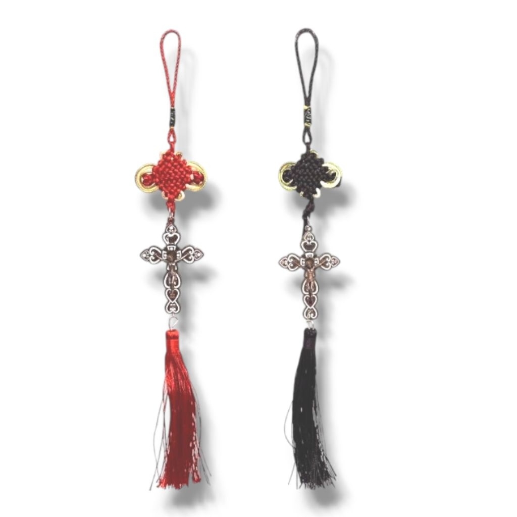 Gantungan Mobil Salib Ukir - Gantungan Mobil Salib Rohani