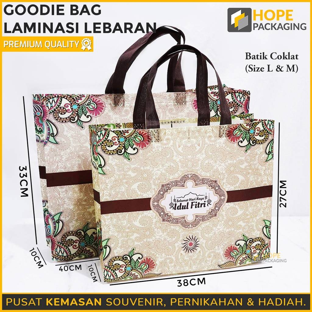 

Tas Goodie Bag Laminasi Lebaran Size M /Tas Jinjing / Tas Hampers Lebaran