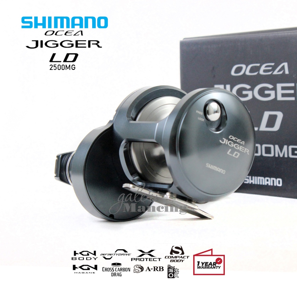Reel BC/OH Shimano Ocea Jigger LD | Overhead [24] Resmi Galeri Mancing