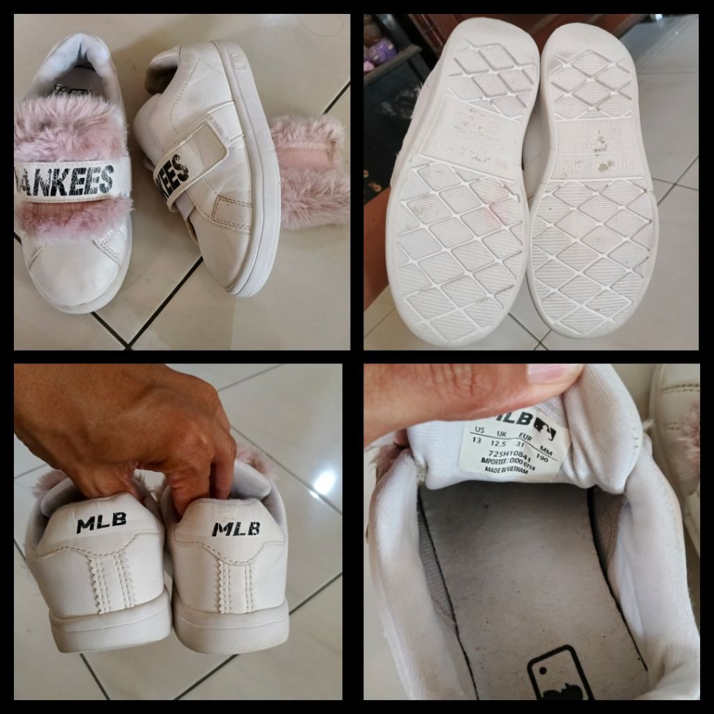 preloved MLB kids shoes size 31 19cm unisex