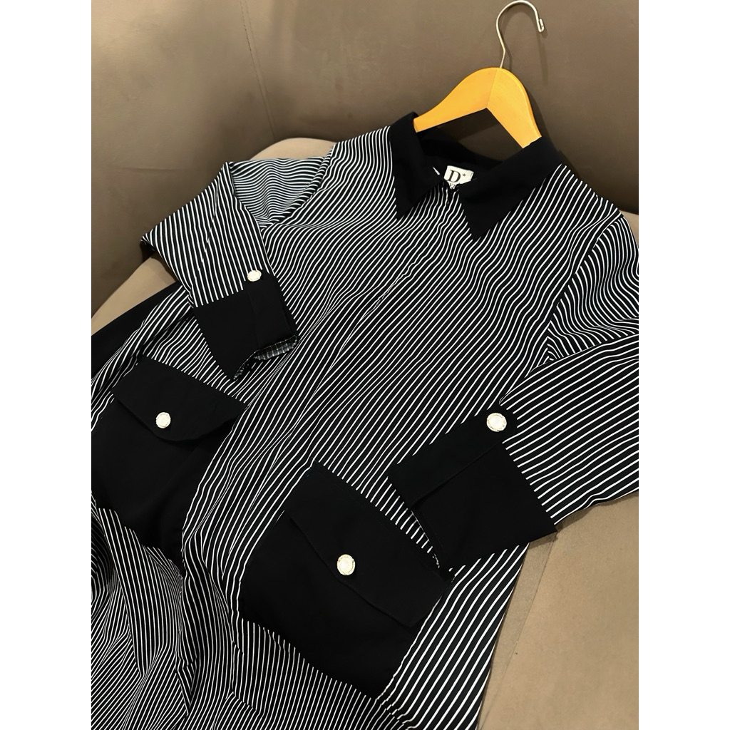 ABAYA JETBLACK mix SALUR PREMIUM TERMURAH