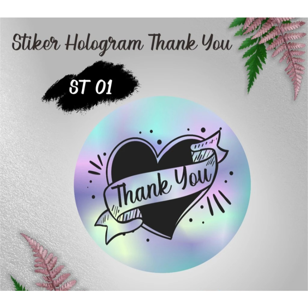 

STIKER LABEL THANK YOU HOLOGRAM BULAT MURAH ST 01 READY STOCK
