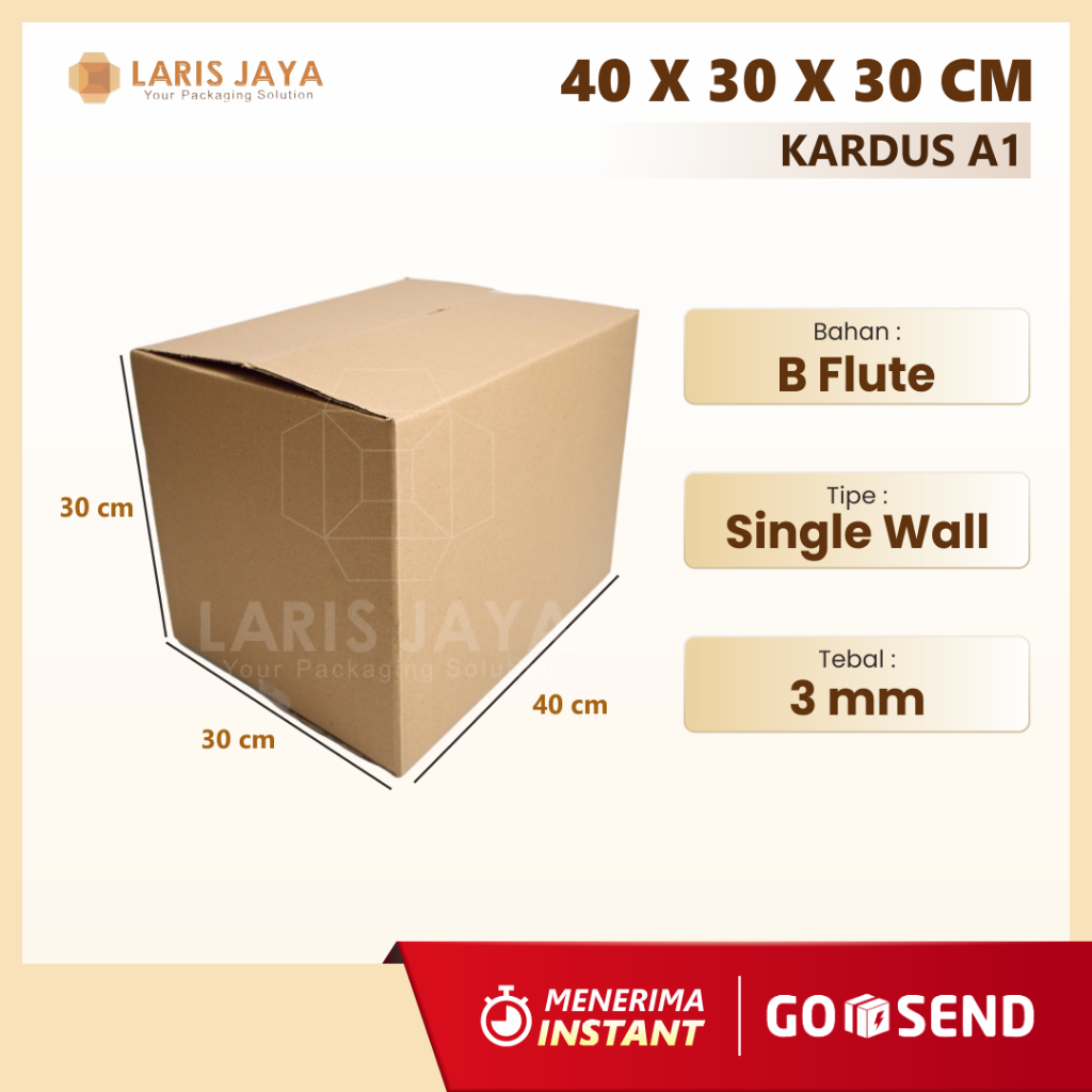 

TANPA MIN ORDER Kardus / Box / Karton / Kotak Packing Polos Jumbo Besar Pindahan Baru - 40 x 30 x 30 cm ( Kardus 40 x 30 x 30 cm )