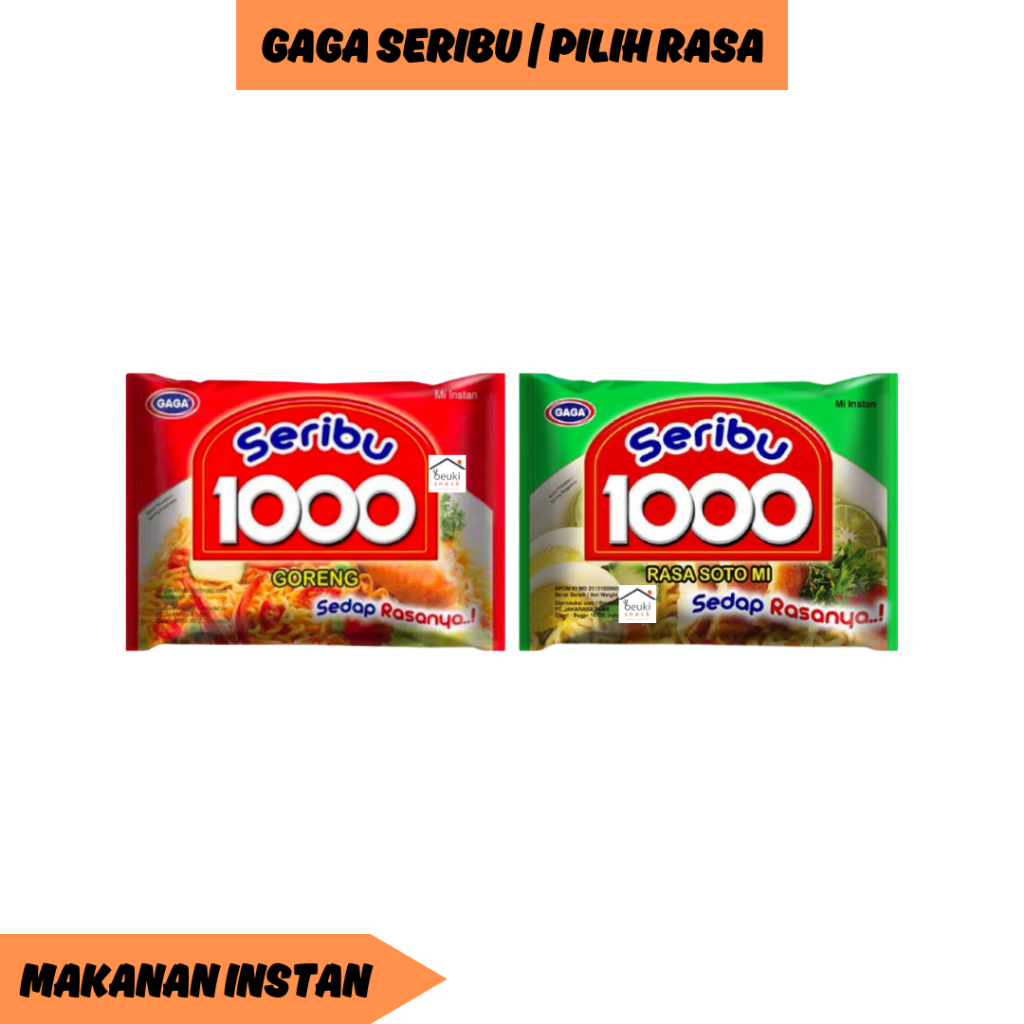 

5PCS Gaga Seribu Mie Enak dan Lezat Harga Ekonomis Berbagai Varian Pilih Rasa