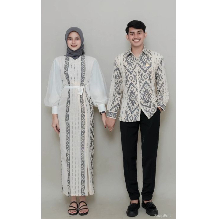 BAJU TENUN COUPLE KEKINIAN OUTFIT KEKINIAN BAJU KONDANGAN