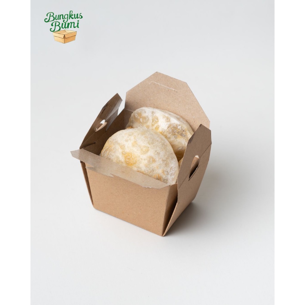 Bungkus Bumi Eco Pail | Food Pail Kraft Anti Bocor & Minyak | Halal Food Grade | Size S M