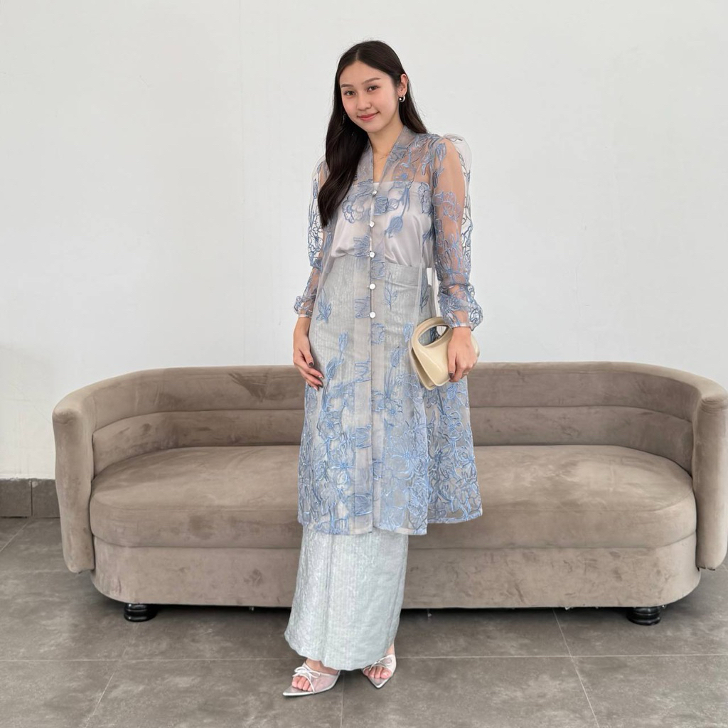 CARAVAL -  Nadine Vest / Kebaya Pesta / Kebaya Kondangan / Dress Pesta / Gaun Wanita / Dress Natal /