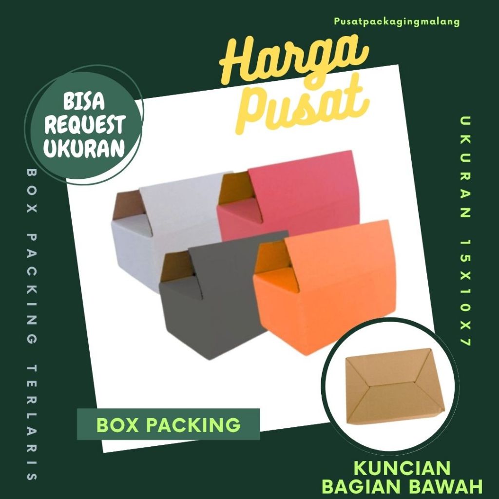 

Kardus 15x10x7 A0 Box Dus Packing Kotak Kemasan Karton Souvenir Hampers Minyak Wangi Pusat Packaging