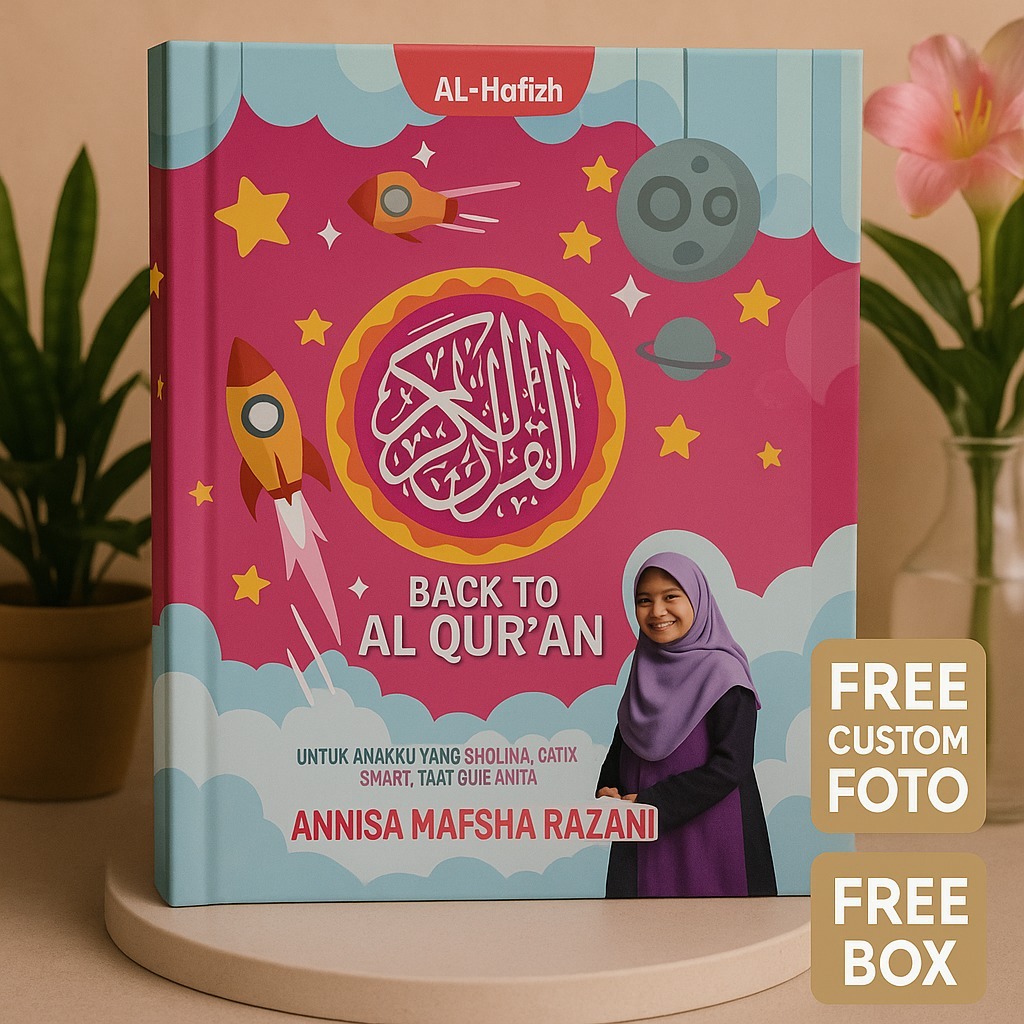 Alquran  Custom Nama Dan Foto Terjemahan Ukuran A5 Untuk Anak