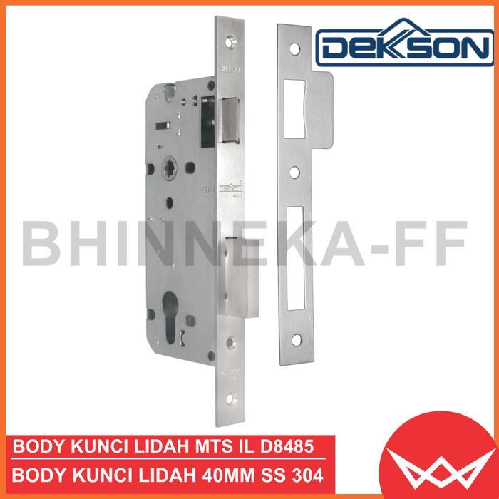 Mortise Lock Dekkson IL DL8485 SS / Rumah Kunci Interlatch Stainless Steel SUS 304 MTS IL DL8485