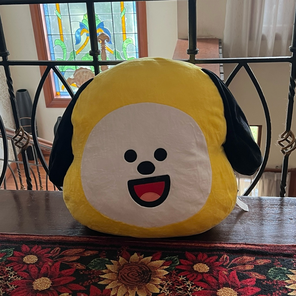 big chimmy face doll plushie bt21 official bought from offline store line friends in harajuku japan