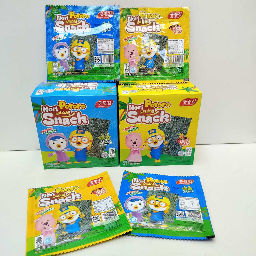 

( 1 DUS ) PORORO NORI SNACK SACHET / PORORO NORI SNACK