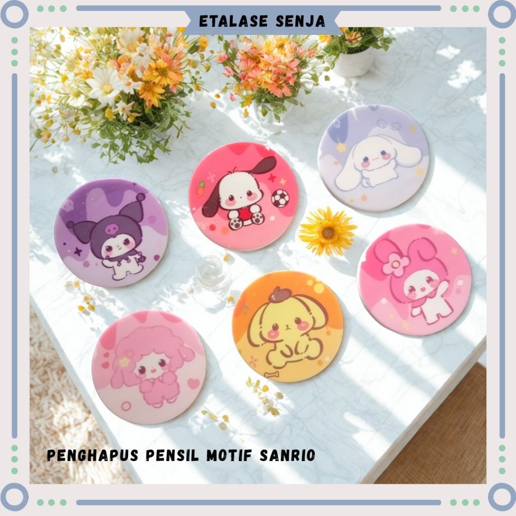 

•SENJA 014110• Penghapus pensil karakter//eraser cute//penghapus lucu motif sanrio ( 1 PCS )