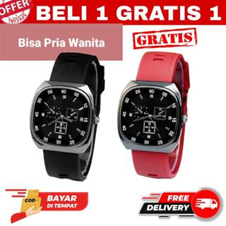 Jam Tangan Sport Pria Wanita Analog Anti Air