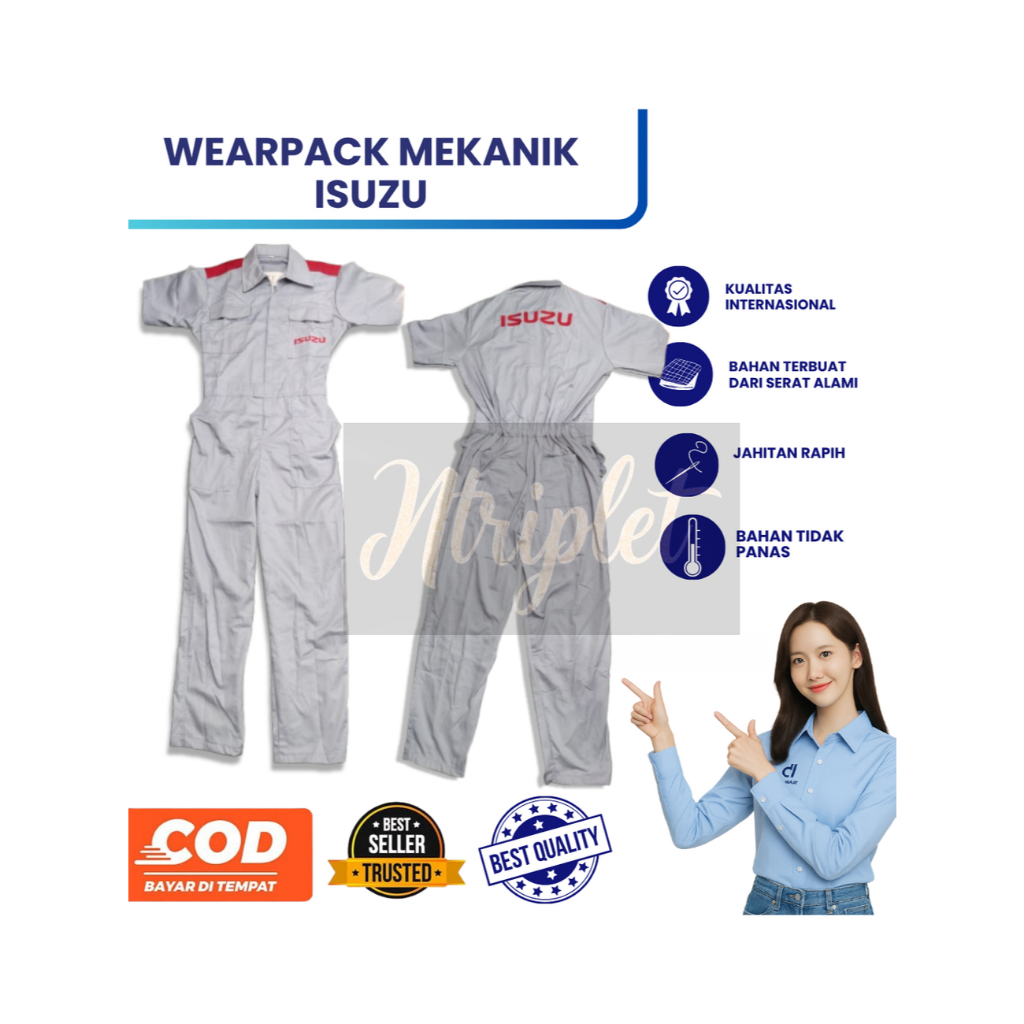 WEARPACK ISUZU | Seragam Isuzu| Wearpack Safety | Seragam Bengkel | Seragam Pria Isuzu