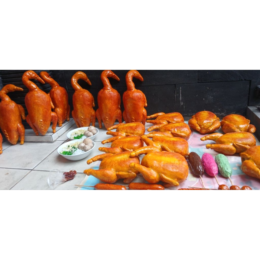 bebek panggang palsu, replika bebek panggang