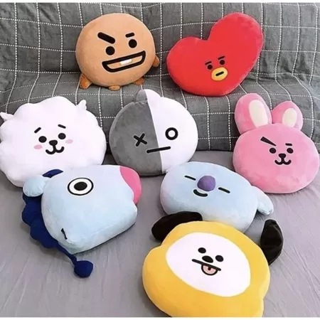 Bantal Karakter BT21 Lengkap – Boneka Bantal Lucu & Lembut Ukuran Mini