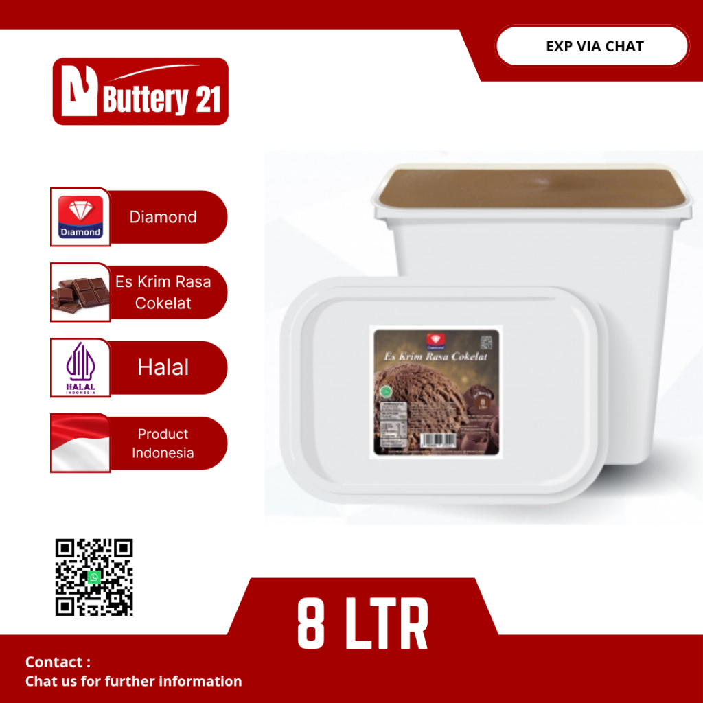 

DIAMOND ICE CREAM CHOCOLATE 8 KG/ES KRIM COKELAT