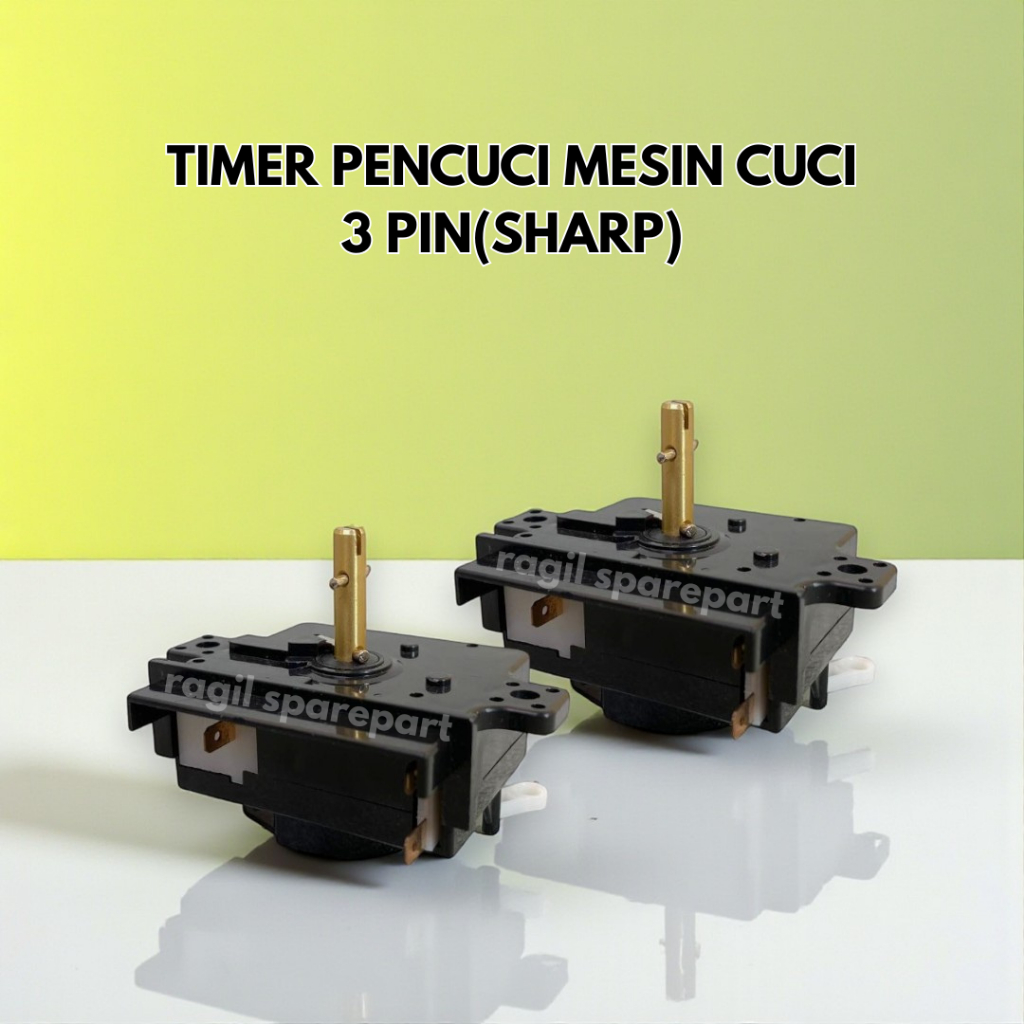 [BAYAR DITEMPAT]  WASH TIMER SHARP TIMER WASH MESIN CUCI SHARP 3 SKUN TIMER 3 SOKET