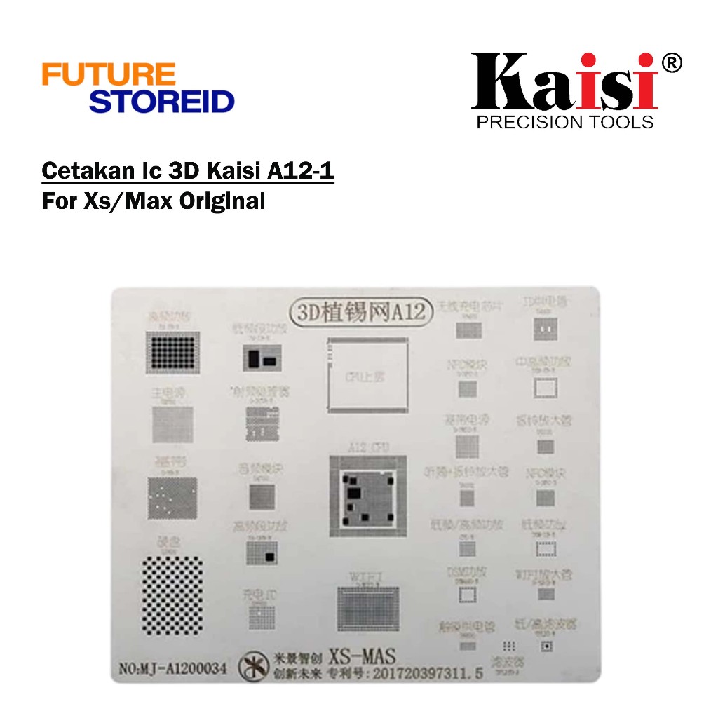 Cetakan Ic 3D Kaisi A12-1 For Xs/Max Original - Kaisi A12-1 3D IC Mold Cetakan IC iPhone XS & XS Max