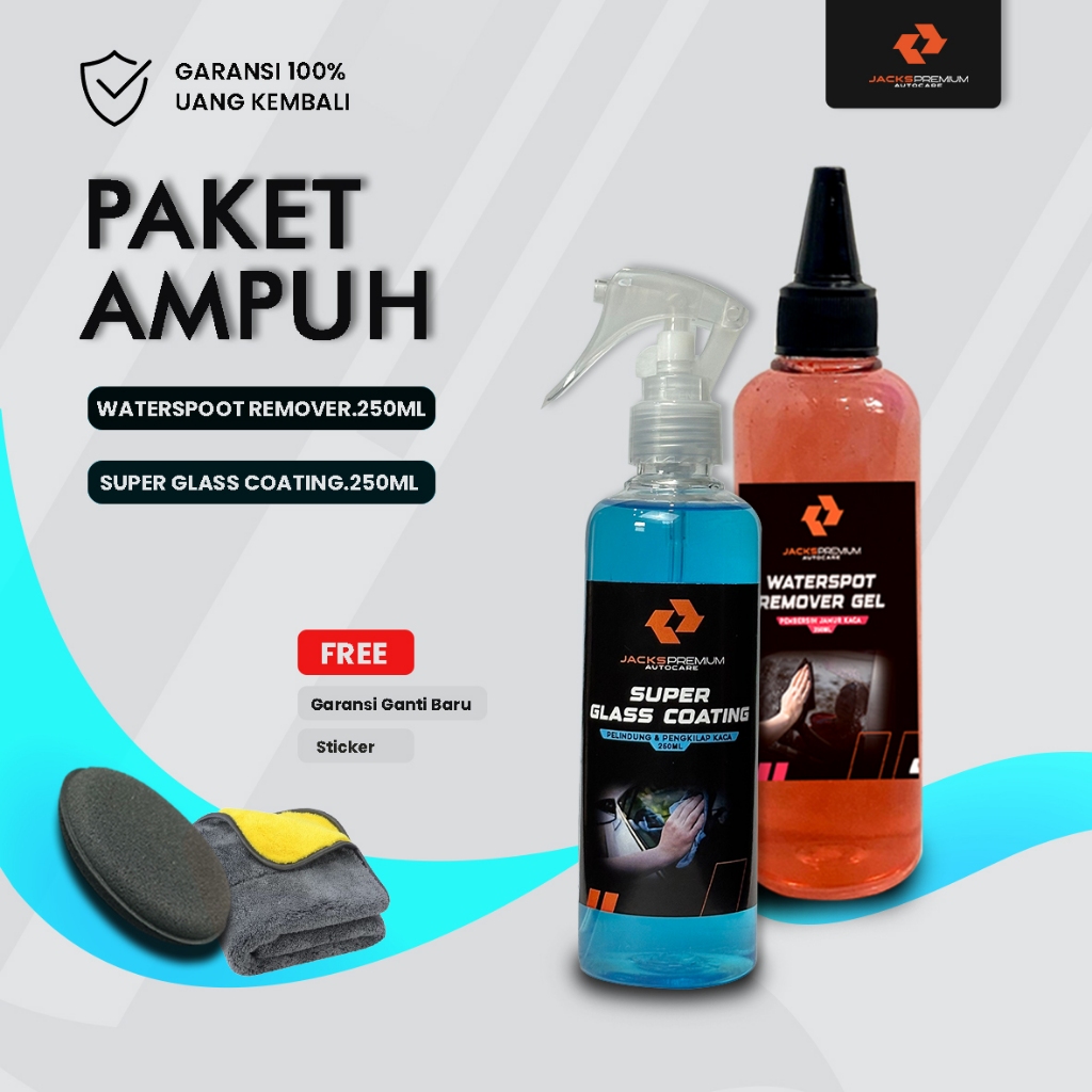 Pembersih jamur kaca ampuh- Paket Ampuh - Jacks Premium - Pembersih Jamur kaca - Efek Daun Talas Kac