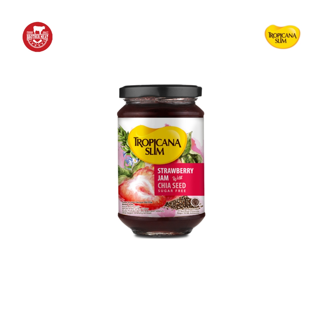

Tropicana Slim Strawberry Jam with Chia Seeds 375gr - Brothermeatshop