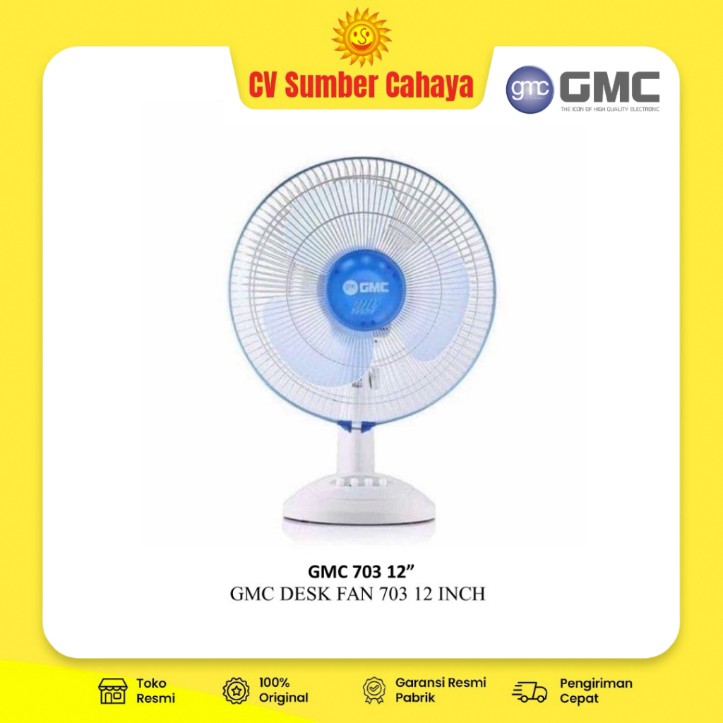 Kipas Angin Meja GMC 12" Desk Fan Kipas Angin Duduk GMC 703