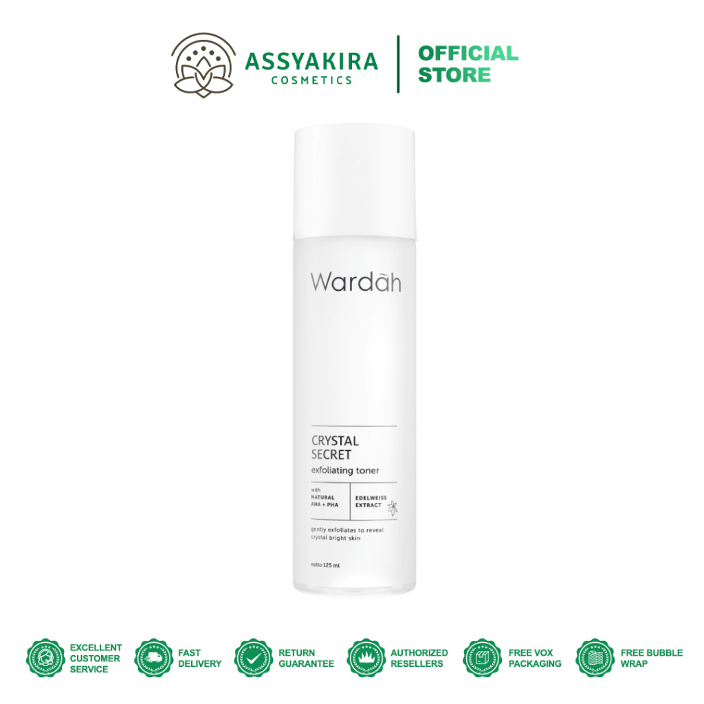 Wardah Crystal Secret Exfoliating Toner | Wardah White Secret Exfoliating Lotion