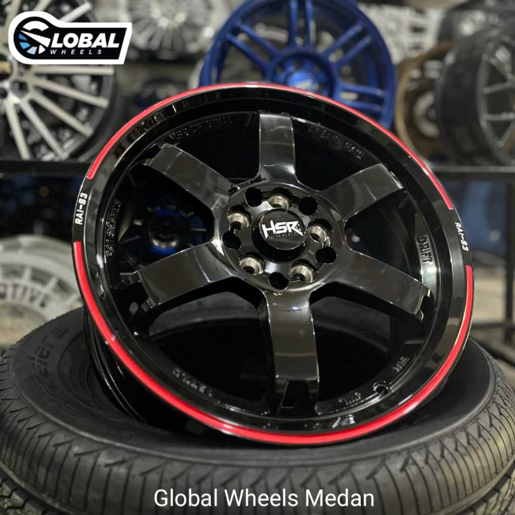 Velg Mobil Jdm TE37 Ring 16 Innova,Xl7,New Avanza  HSR RAI-S3 Original Glossy Black