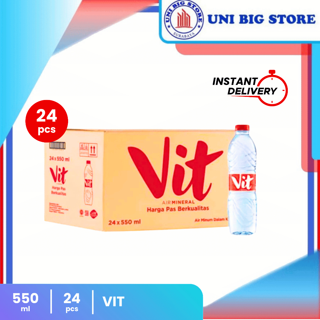 

VIT Air Mineral Botol 550 ml 24 pcs DUS