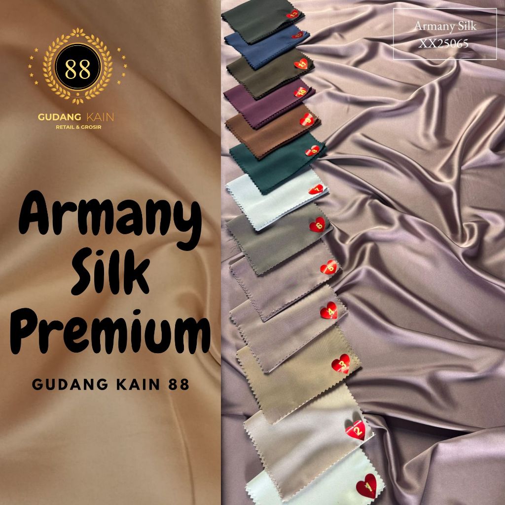 SATIN ARMANY SILK PREMIUM - ROLL [50 YARD]
