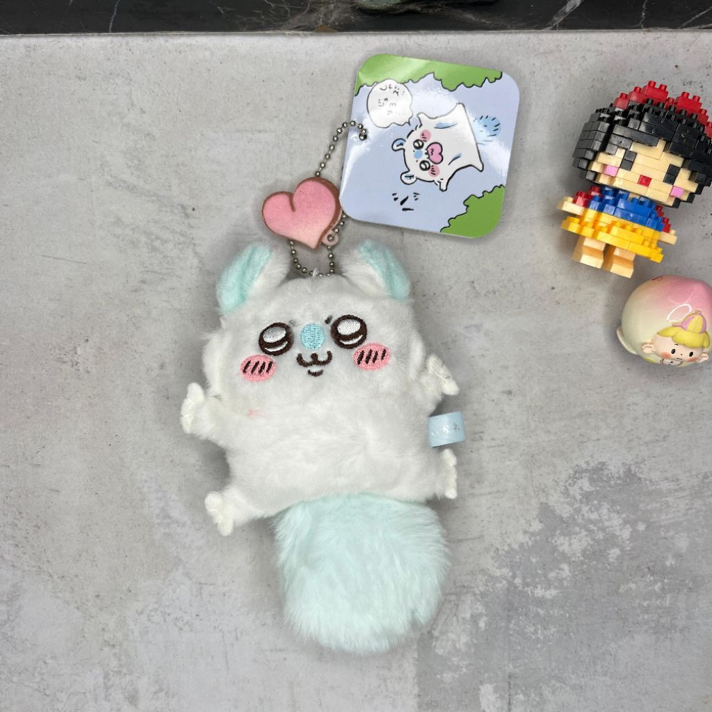 Gantungan Kunci Tas Boneka Momonga Apeach Flying Flying Squirrel Mascot Chiikawa / Momonga Doll Keyc