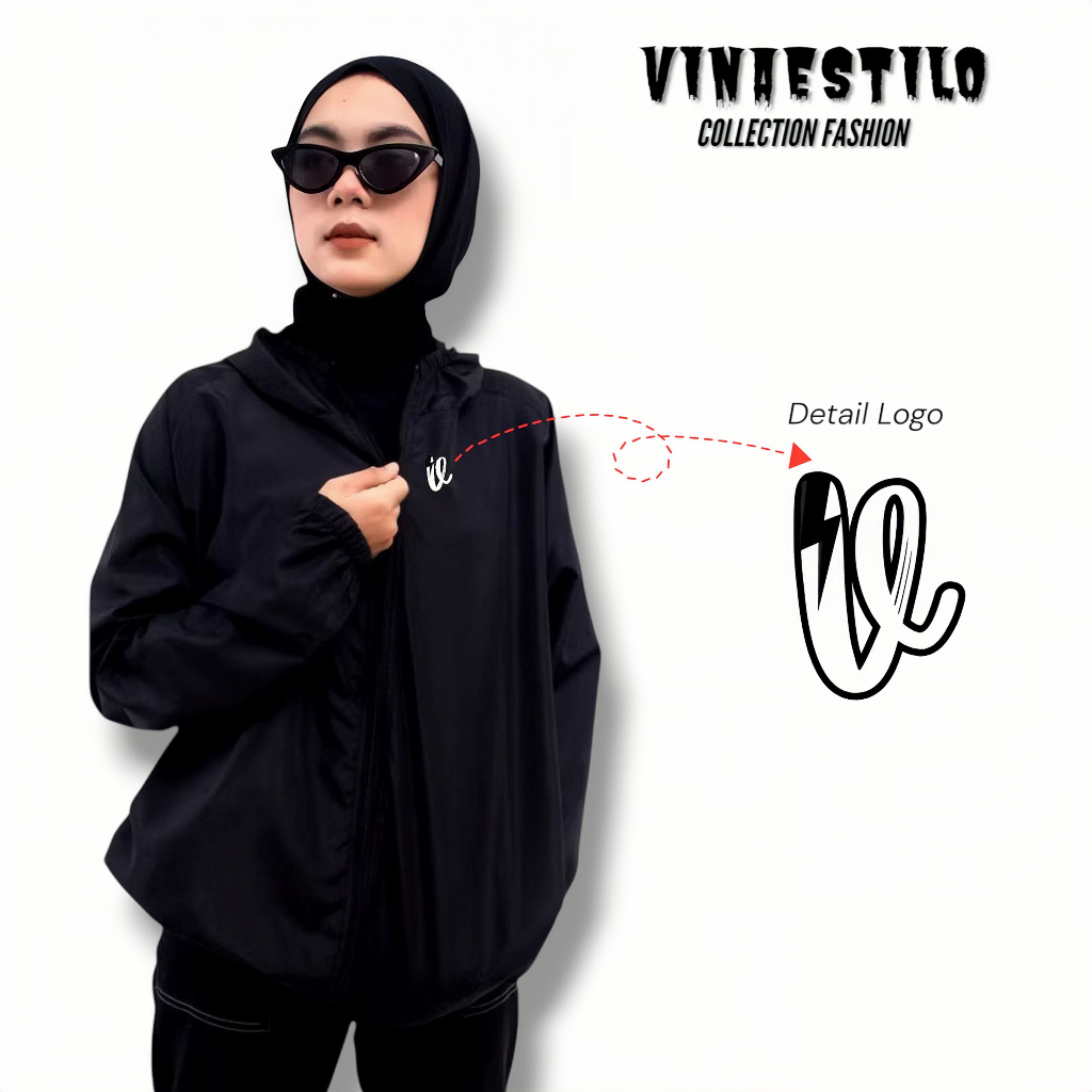 VINAESTILO - TERMURAH Jaket Parasut Pria Jaket Parasut Wanita Jaket Parasut Waterproof Jaket Parasut