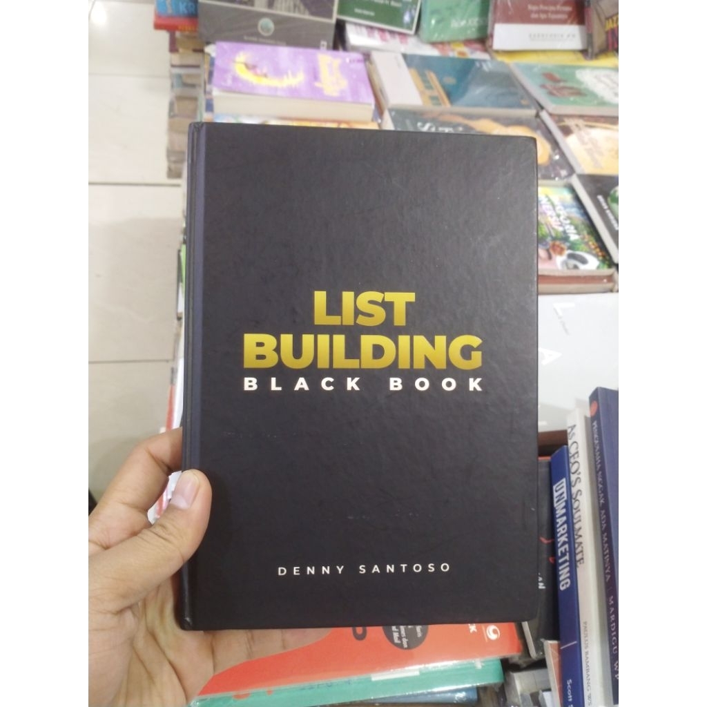 buku list building black book by denny santoso hardcover original