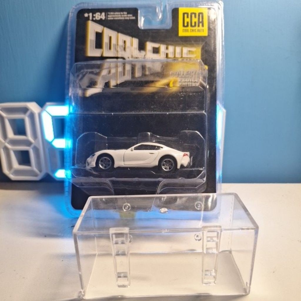 Diecast cca toyota supra skala 64 losee set akrilik