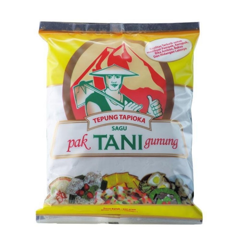 

Tepung Tapioka Pak tani 500gr 1 dus (isi 20)