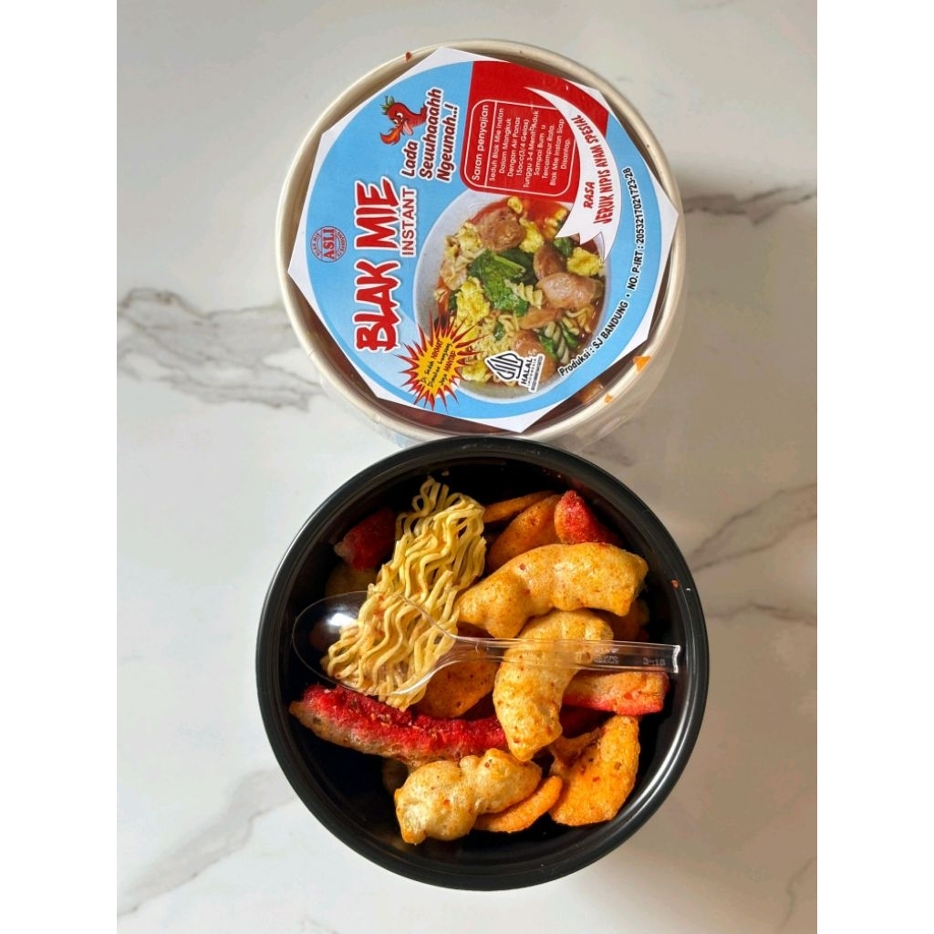 

BLAK MIE INSTAN MANIS GURIH ASIN PEDAS SELERA MANTAP