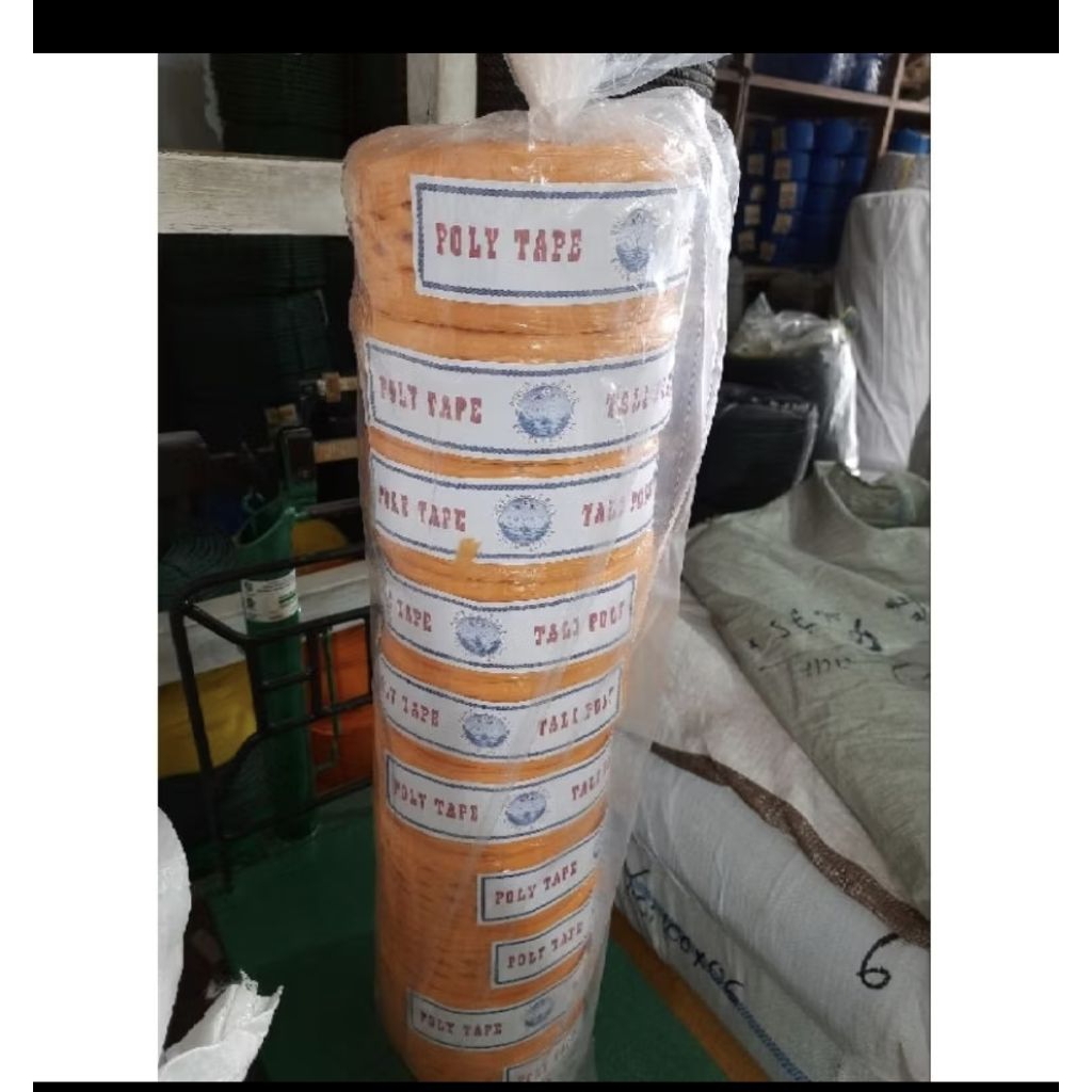 

tali plastik warna merk swan ukuran 2 kg( 1 batang isi 10 rol)