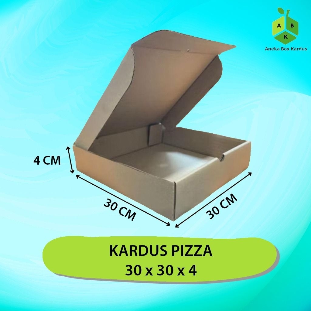 

Kardus Box Pizza 30x30x4cm Kardus Kemasan Pizza Die Cut